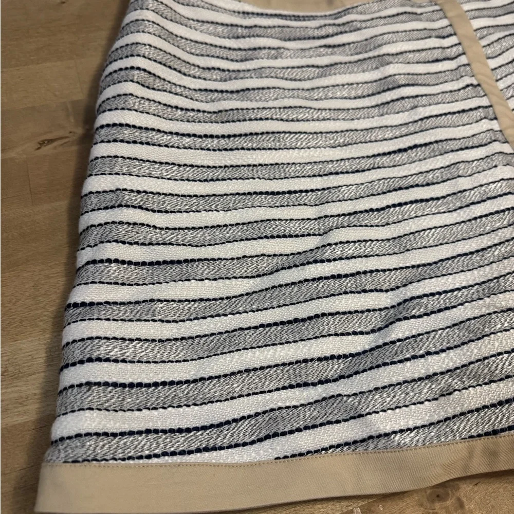 NWT If Only Studio Striped Cotton-Blend Surplice Skort